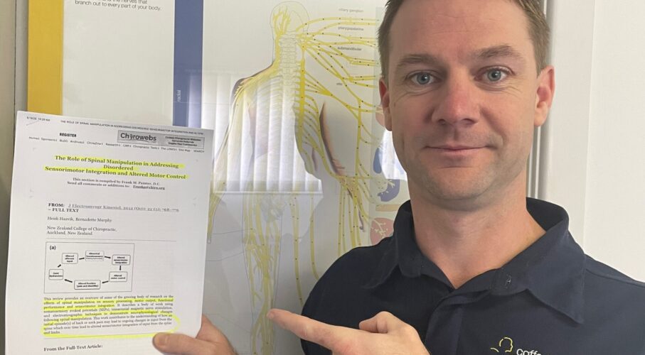 Jason Barby with research paper exploring link between co-ordination, chiropractic care and golf performance